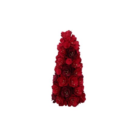 Świąteczna ozdoba w kształcie choinki Rosesurose - Czerwony, 40 cm