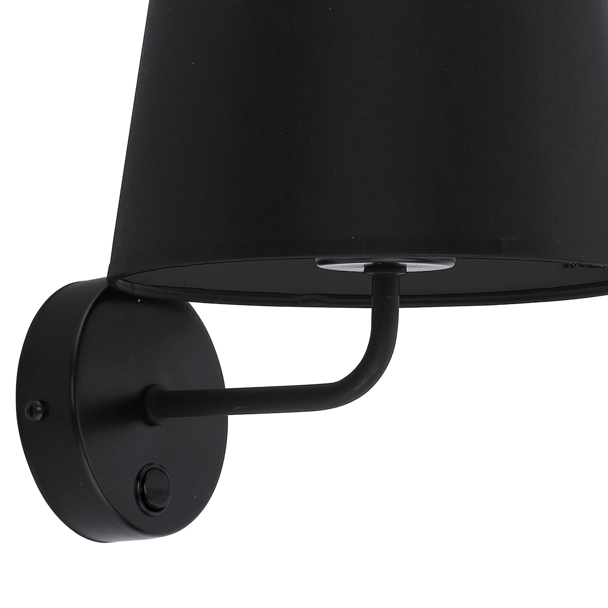 Kinkiet ścienny TK Lighting MAJA BLACK 1884 czarny E27 z włącznikiem do sypialni i salonu