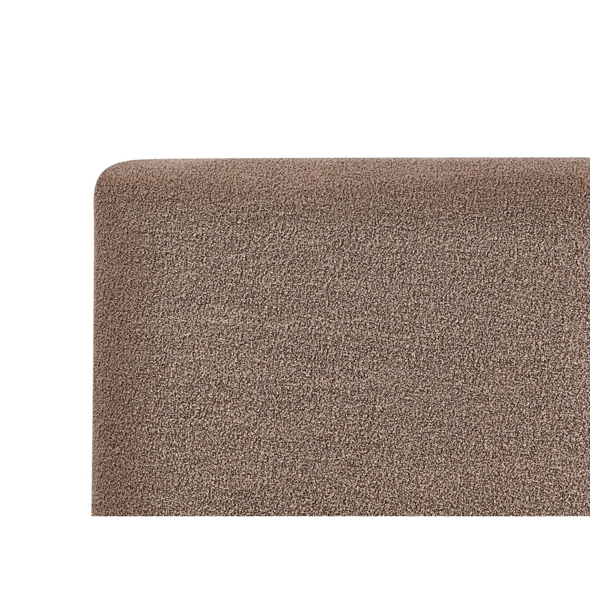 Łóżko z pojemnikiem Boucle BOUSSE 160 x 200 cm Beżowoszary