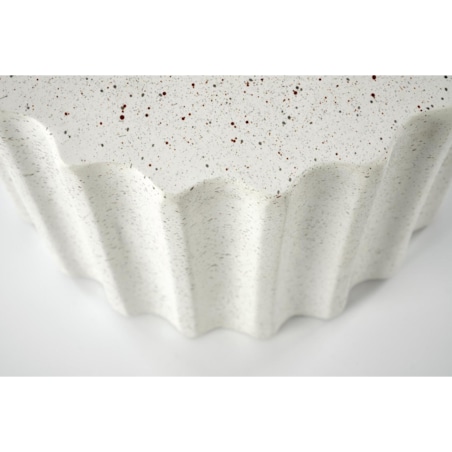 STOLIK KAWOWY Raffa biały OKRĄGŁY 41x46 cm stabilny stelaż