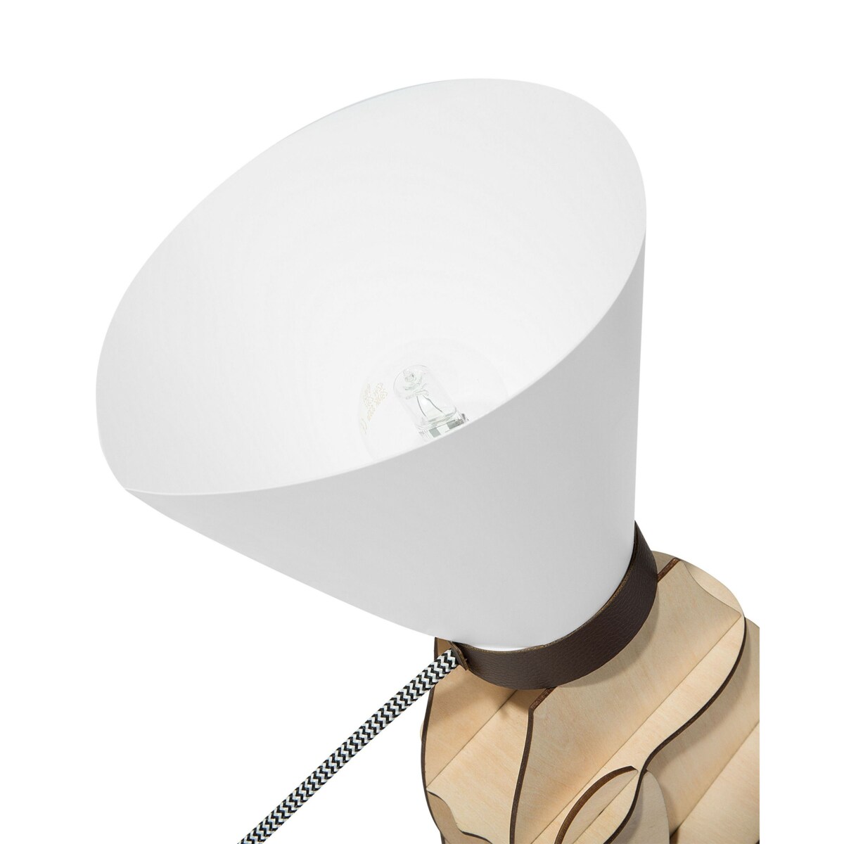 Lampa stołowa jasne drewno ISNA