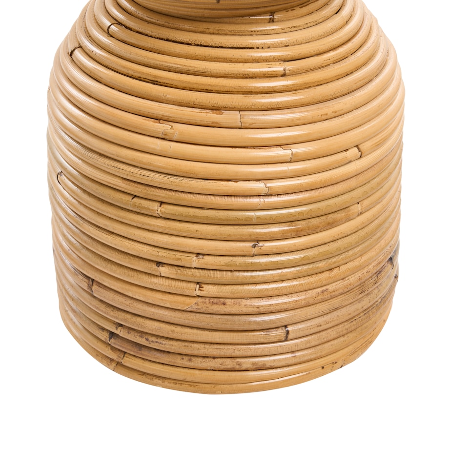Wazon dekoracyjny NUORO Rattan 70 cm Naturalny