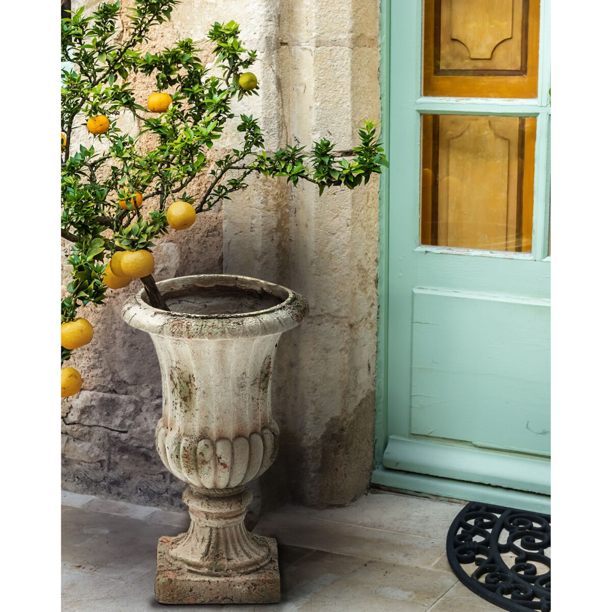 Doniczka LARISA Ceramika 28 cm Beżowy