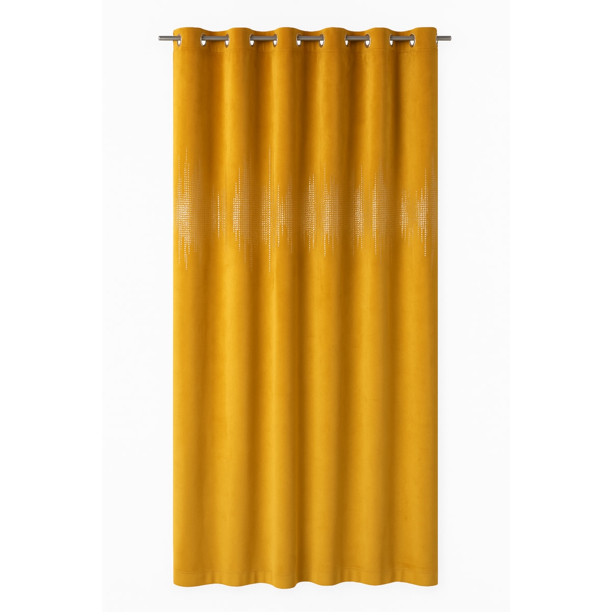 zasłona welurowa ecg gold 140x250 cm musztardowy
