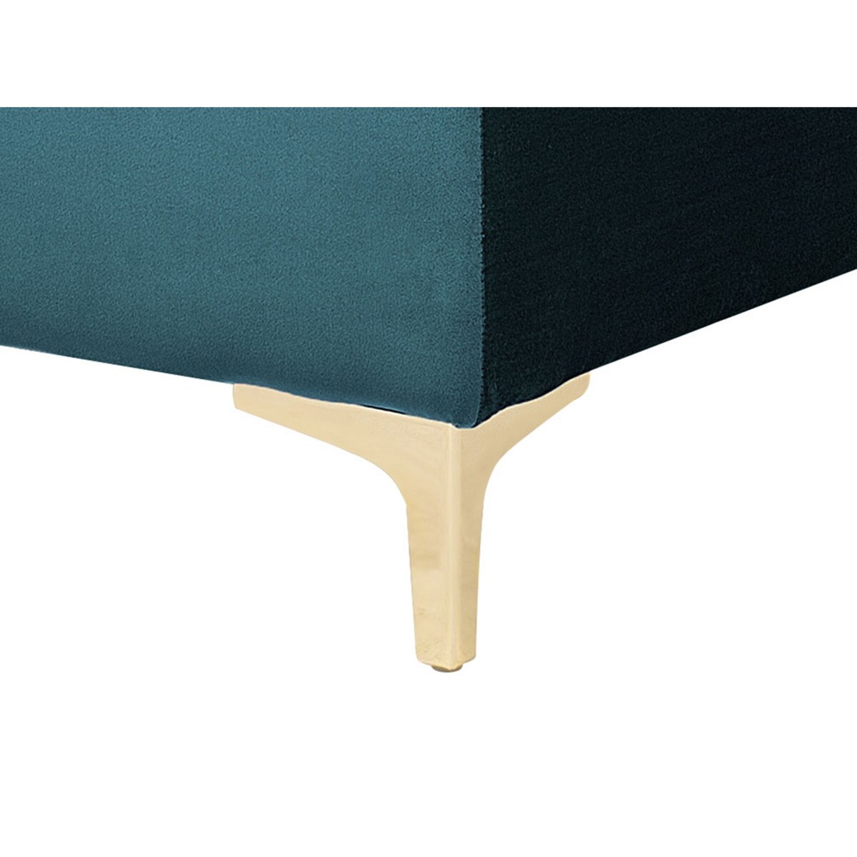 Szezlong welurowy szmaragdowy ABERDEEN