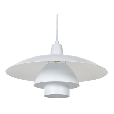 Lampa wisząca metalowa biała DEEL