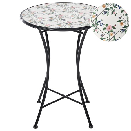 Stolik bistro COLLIO 60 cm 60 cm Metal Czarny