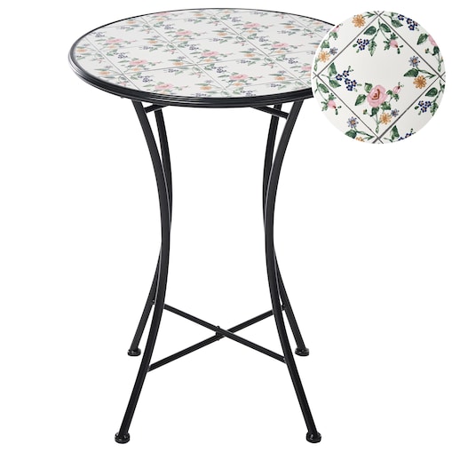 Stolik bistro COLLIO 60 cm 60 cm Metal Czarny
