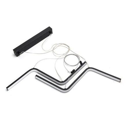 lampa wisząca led z metalu i silikonu, 23 w, 2700k asymetryczna