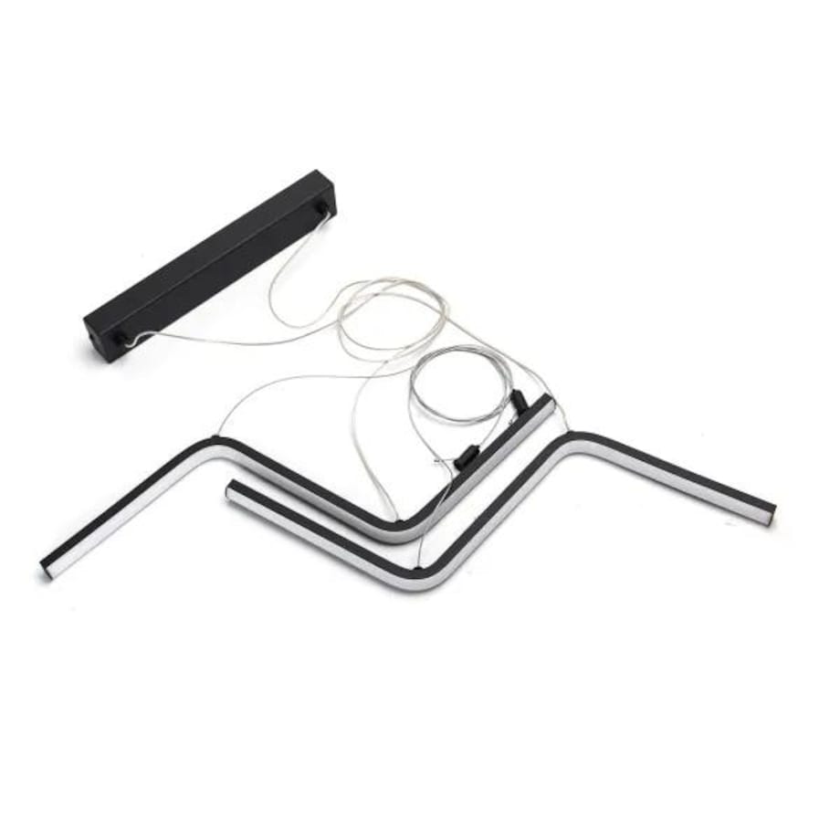 lampa wisząca led z metalu i silikonu, 23 w, 2700k asymetryczna