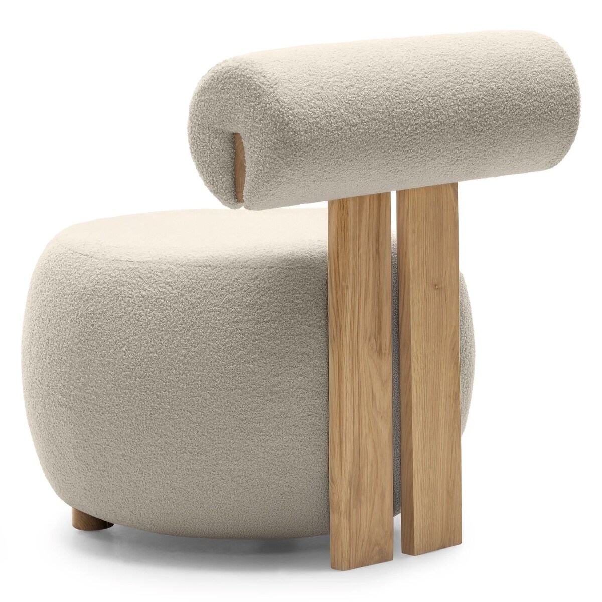 Fotel tapicerowany HANNI - III beżowy 70x63x71 cm