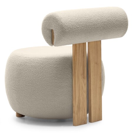 Fotel tapicerowany HANNI - III beżowy 70x63x71 cm