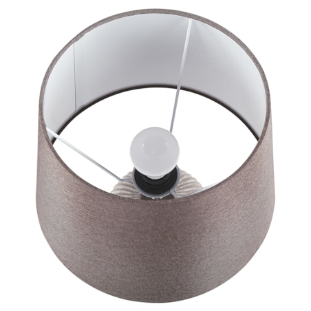 Lampka nocna ceramiczna brązowa FERGUS