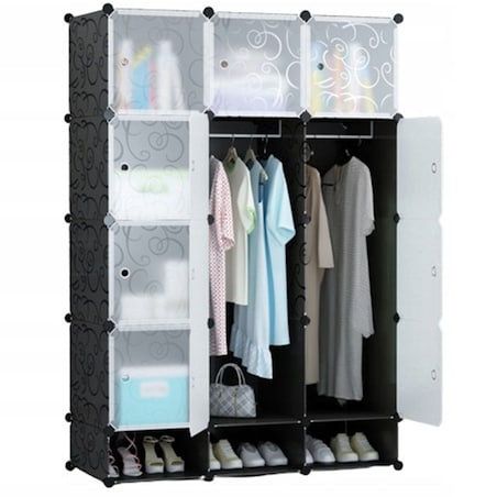 Duża szafa modułowa regał garderoba 12x szafka