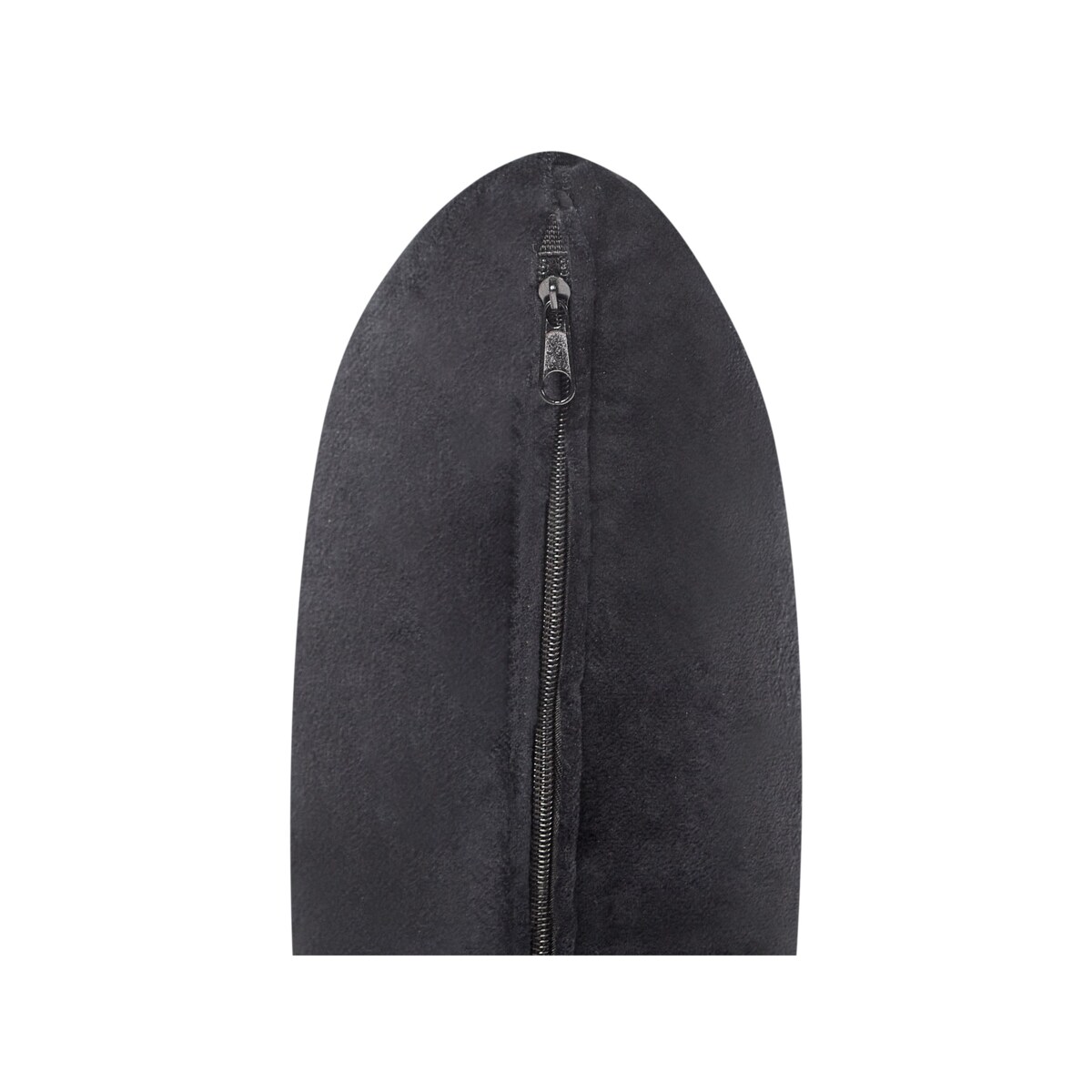 Szezlong welurowy lewostronny czarny LATTES II