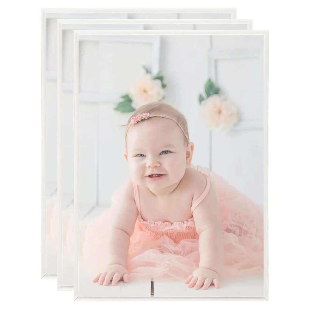 vidaXL Ramki na zdjęcia, 3 szt., ścienne lub stołowe, 18x24 cm, MDF