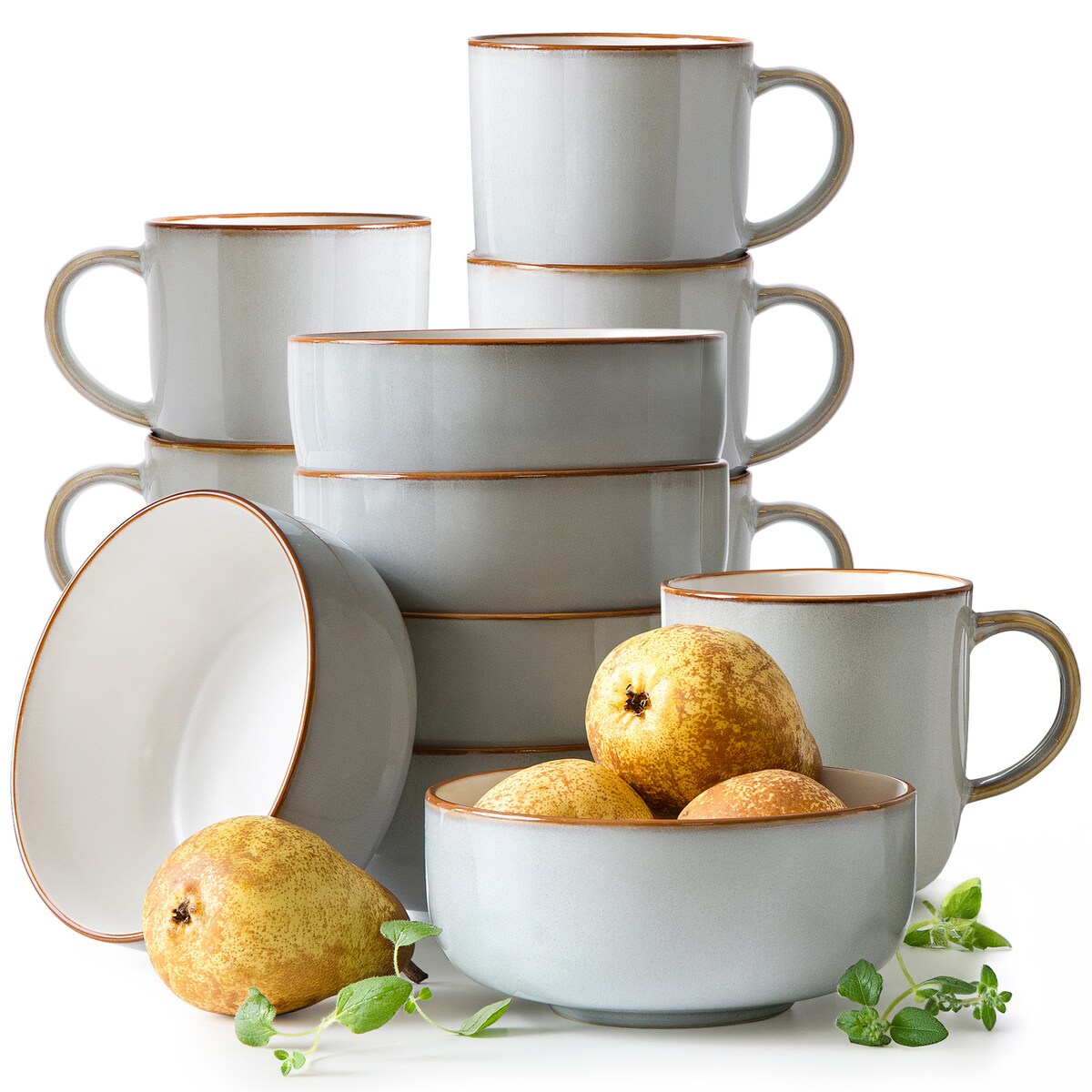 PORTOFINO Zestaw śniadaniowy 6 os. (12 el.)