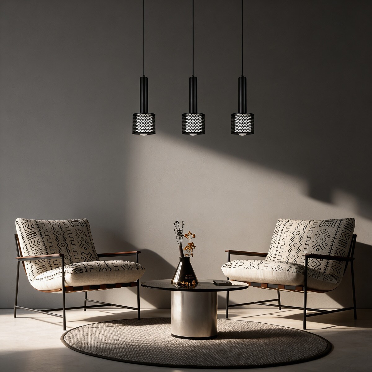 Lampa wisząca Light Prestige Amo czarny 3 x E27 1 szt.