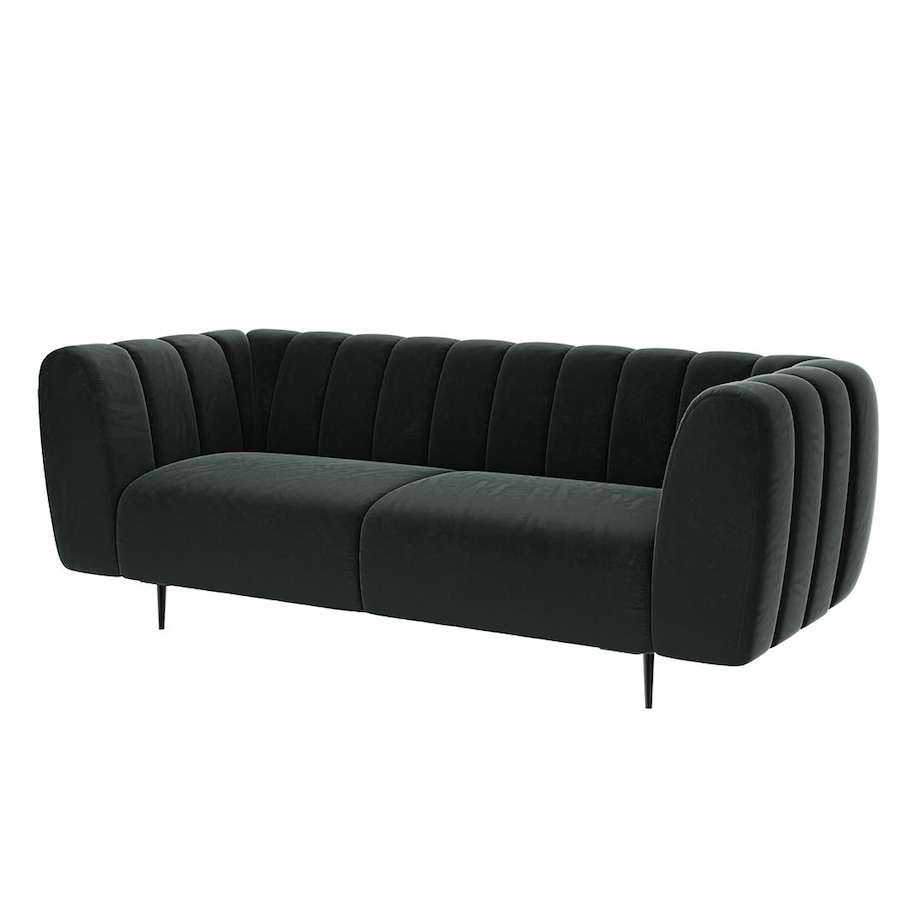 Shel 3-osobowa sofa - ciemnoszara
