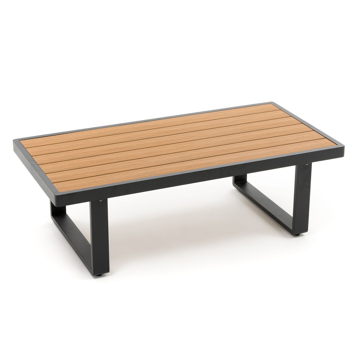 Meble ogrodowe duży narożnik nowoczesny aluminium ATOL grafitowo-beżowy