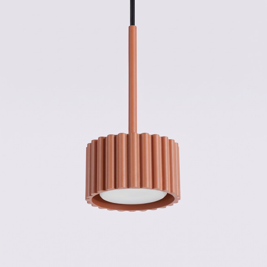 Lampa wisząca AURA 1 ochra czerwona Gx53
