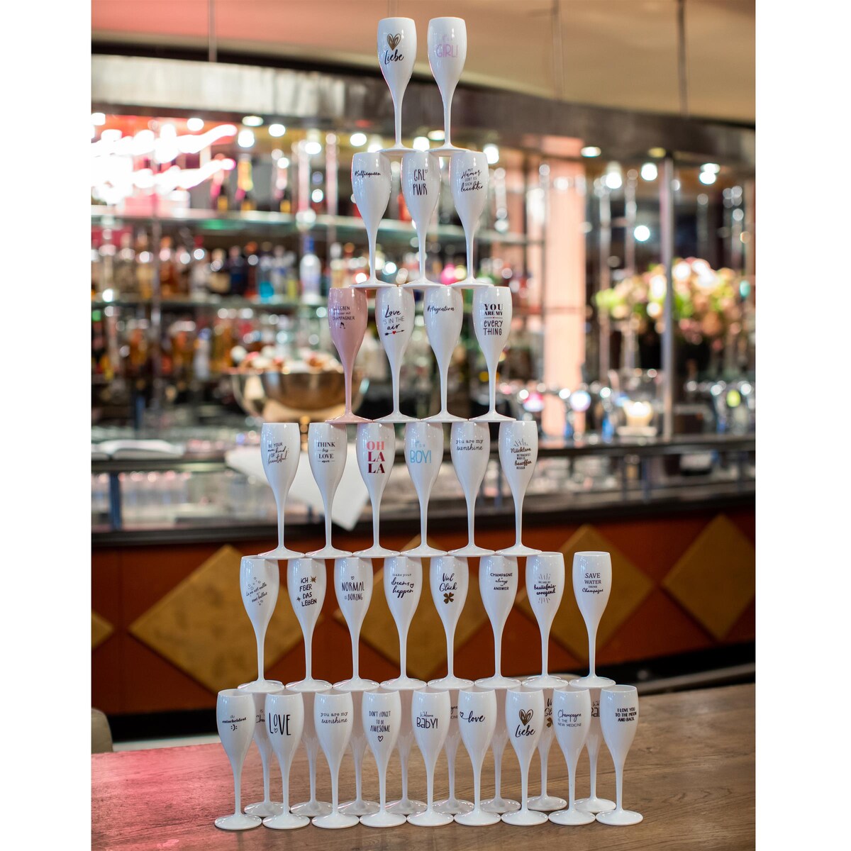 Kieliszek do szampana SUPERGLAS z nadrukiem, KOZIOL