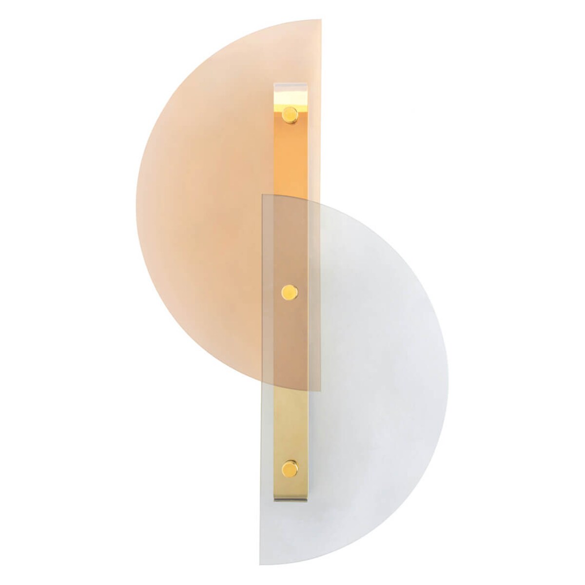 Szklana lampa ścienna Vitral MSE010400191 Moosee LED 5W 3000K Art. Deco złota