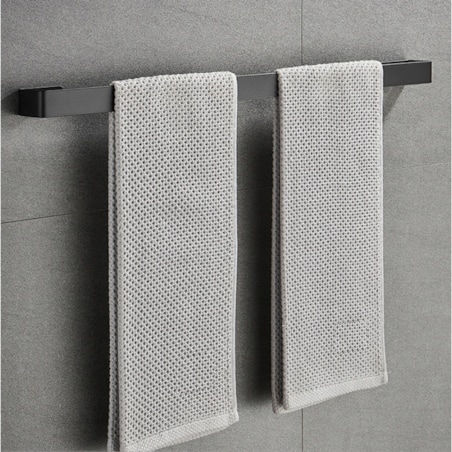 2 X Wieszak Łazienkowy Ścienny Do Łazienki Na Ręczniki Loft Czarny 50Cm