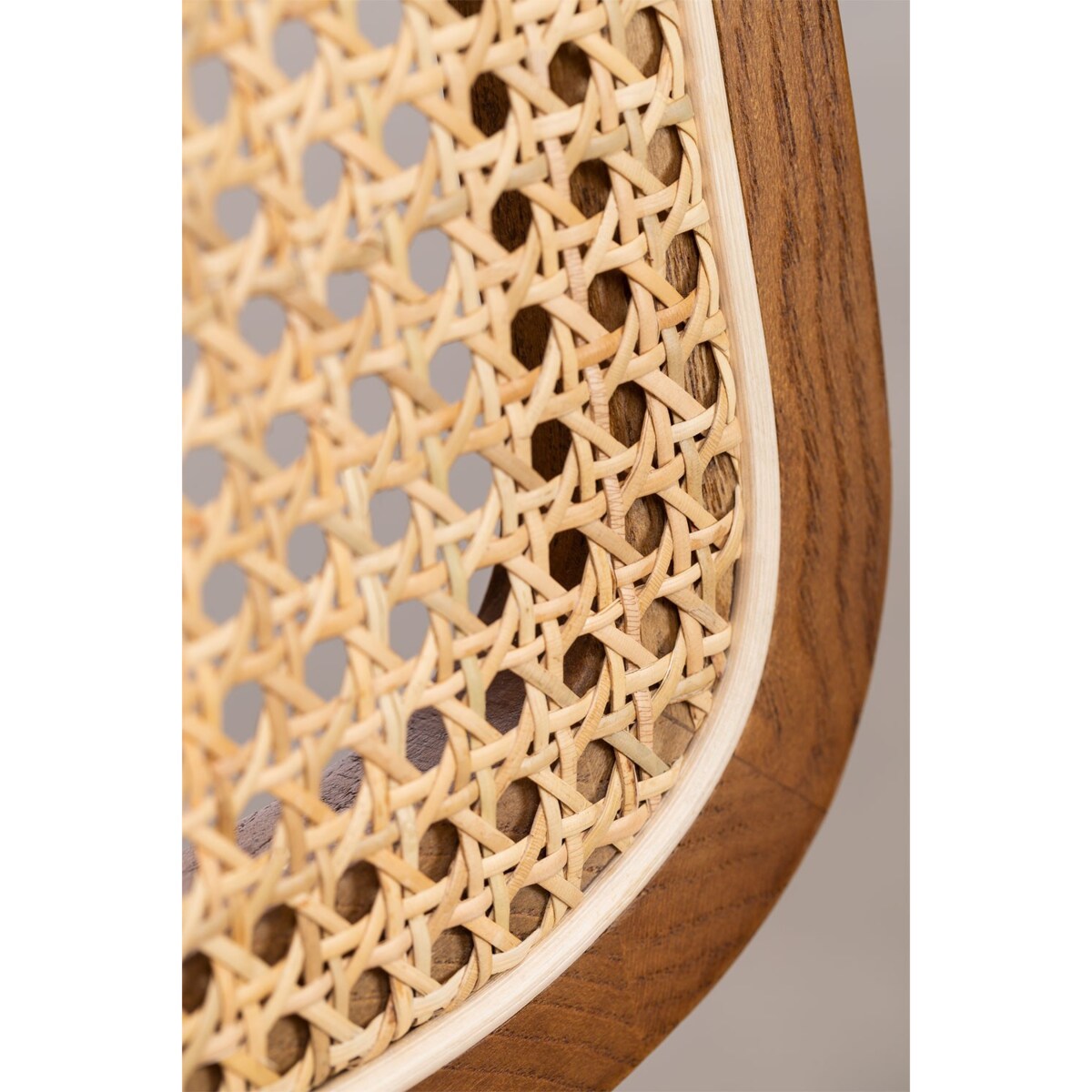 Krzesło drewniane z plecionką orzech Formic