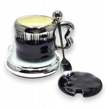 ELEGANCKI Kubek z podgrzewaczem + Łyżka + KABEL USB Kubek świąteczny GIFT