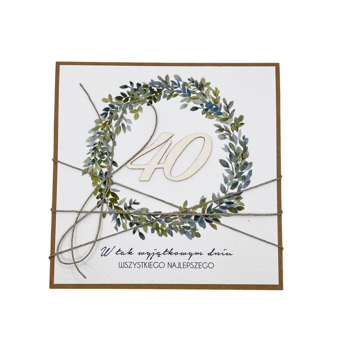 Wyjątkowa kartka na czterdziestkę, prezent na 40 prezent