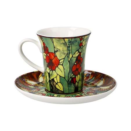 Filiżanka espresso L.C.Tiffany - Butterflies - Goebel