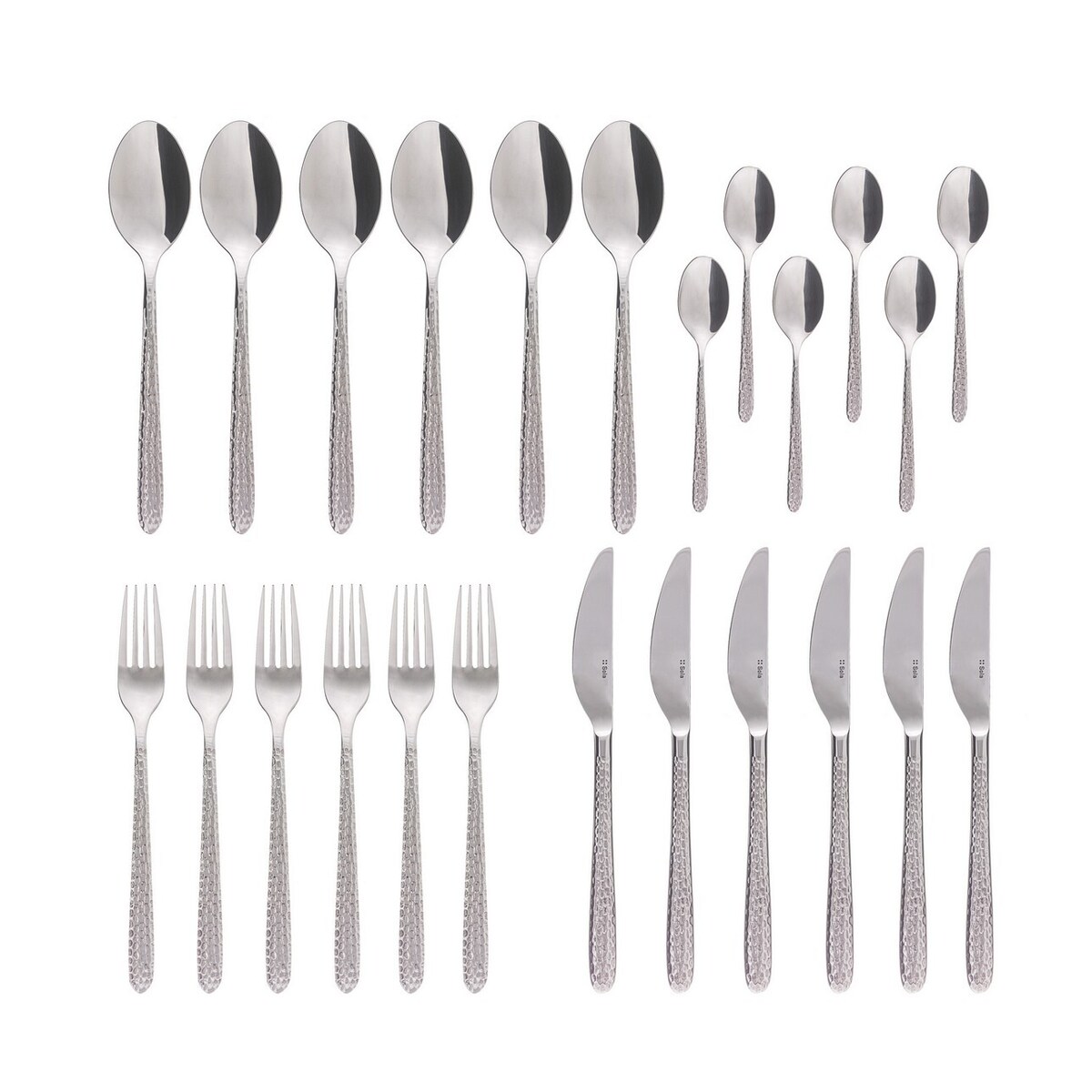 Sztućce Tobago komplet dla 6 osób 24 części, 44 x 33 x 5 cm