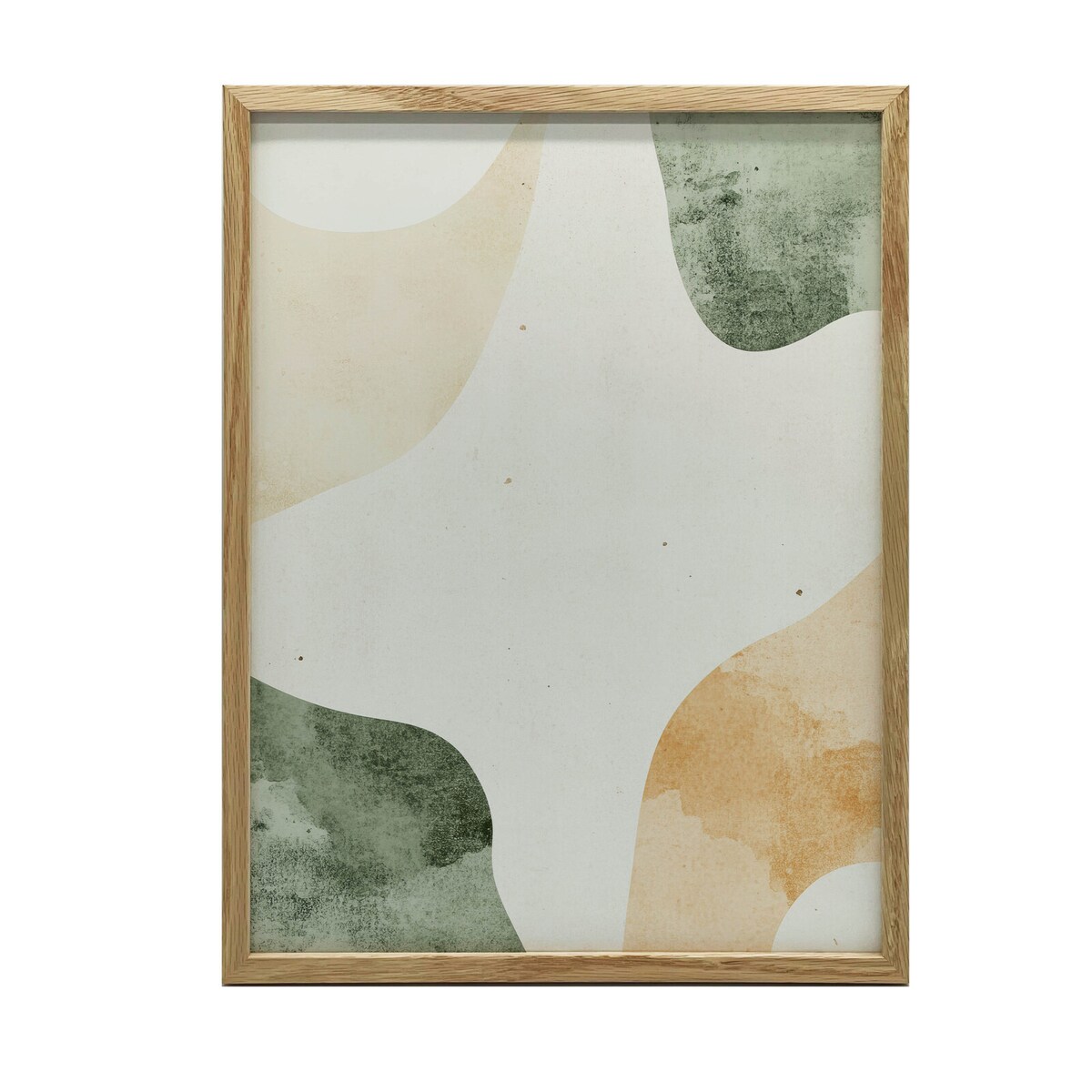 Abstrakcyjna Fala Kolorów, 30x40 cm, rama drewniana jasny dąb, papier matowy 230 gsm