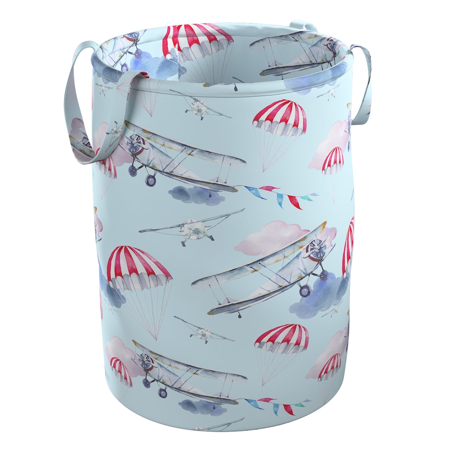 Kosz na zabawki Tobi, niebiesko-różowy, 30x40cm, Magic Collection