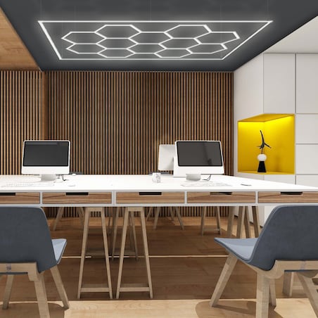 Plafon Light Prestige Geometric New biały LED 4000K 1 szt.