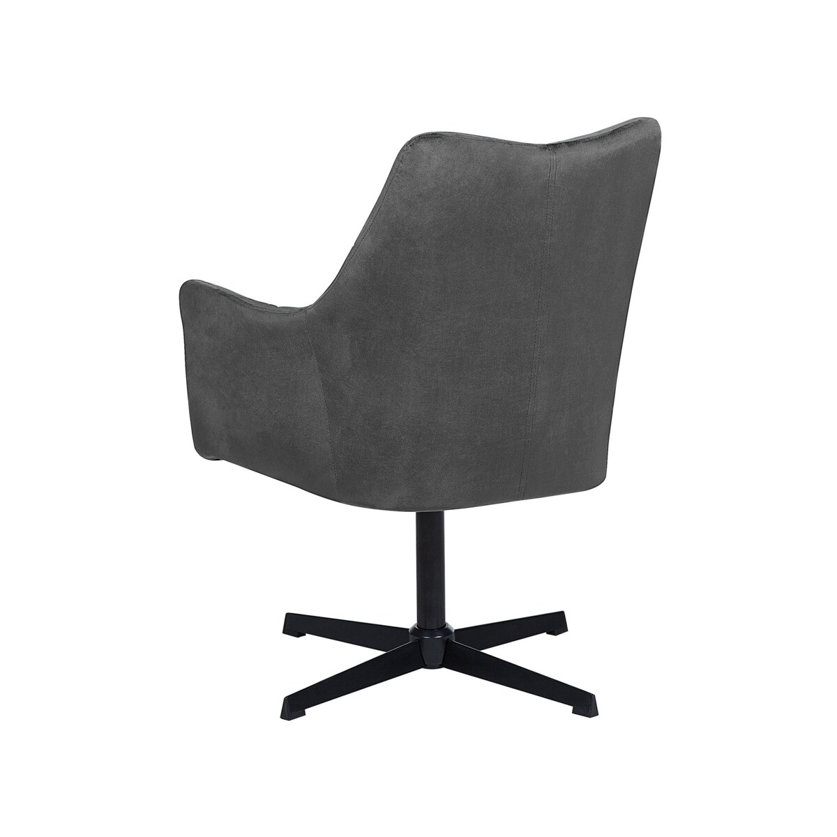 Fotel welurowy szary VAKSALA