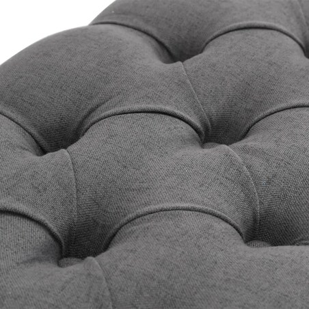 vidaXL Ławka do przedpokoju, drewno lite, 110x38x48 cm, ciemnoszara