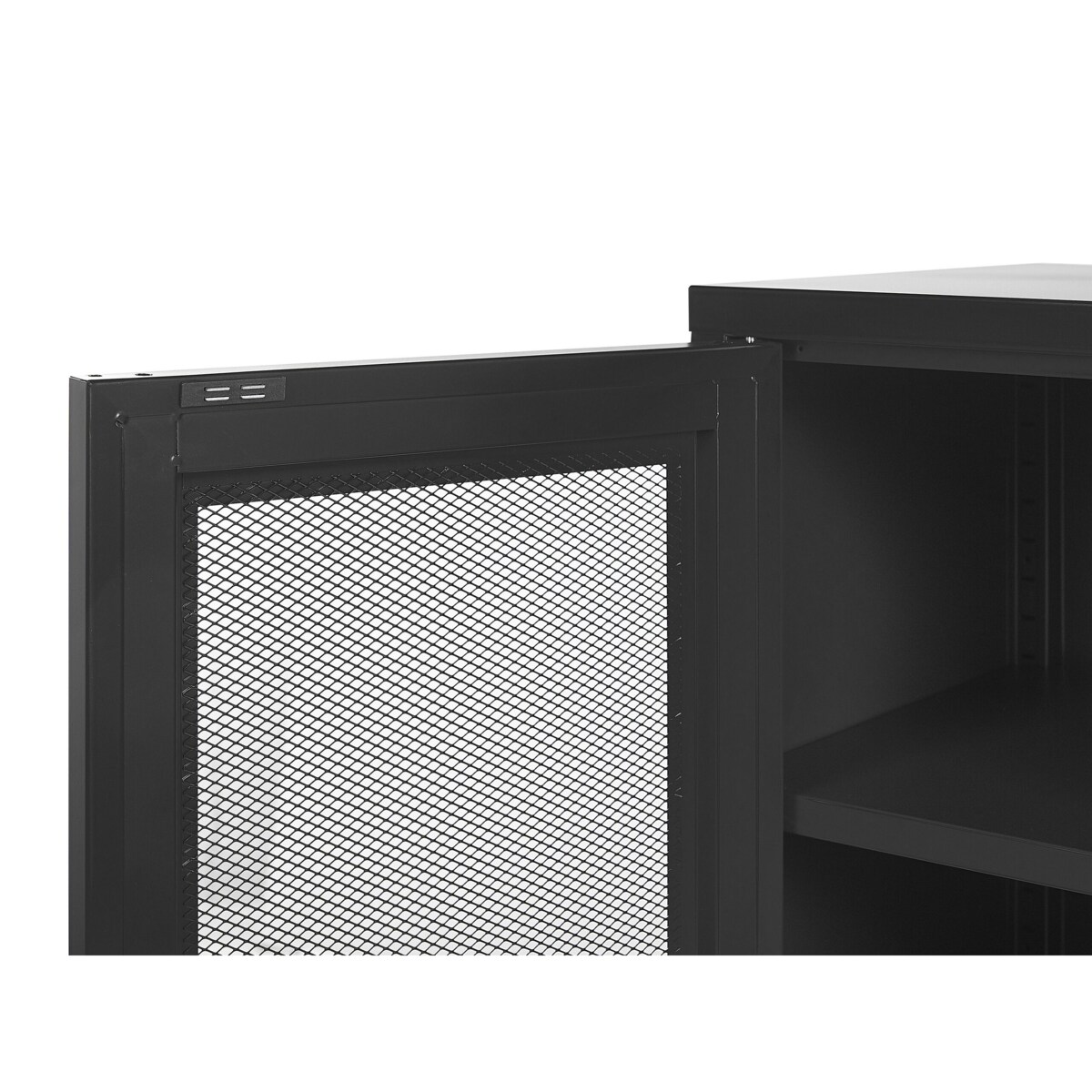 Szafka dwudrzwiowa metalowa czarna WAKATIPU