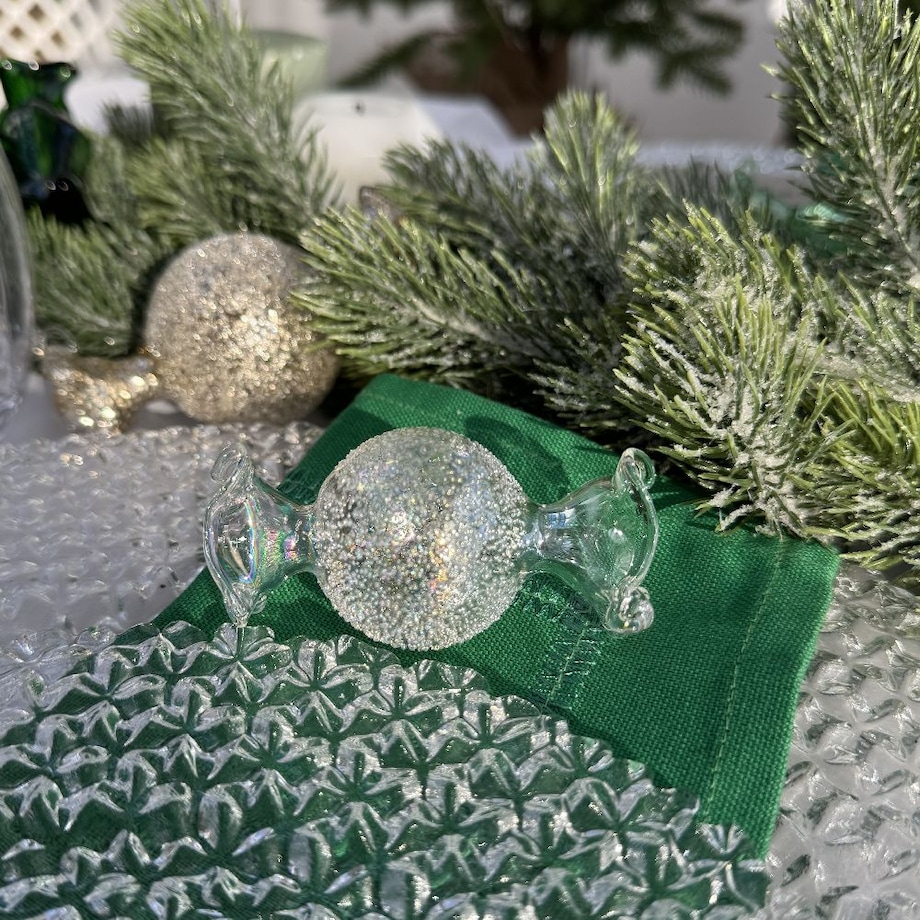 VILLA ITALIA Bombka szklana CUKIEREK gold 9,5 cm