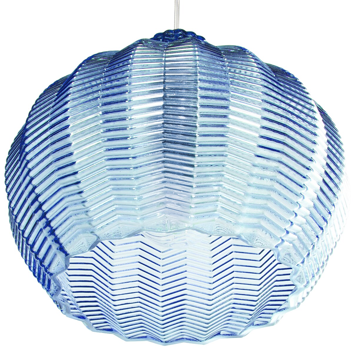 Lampa wisząca KEILA Szkło Niebieski