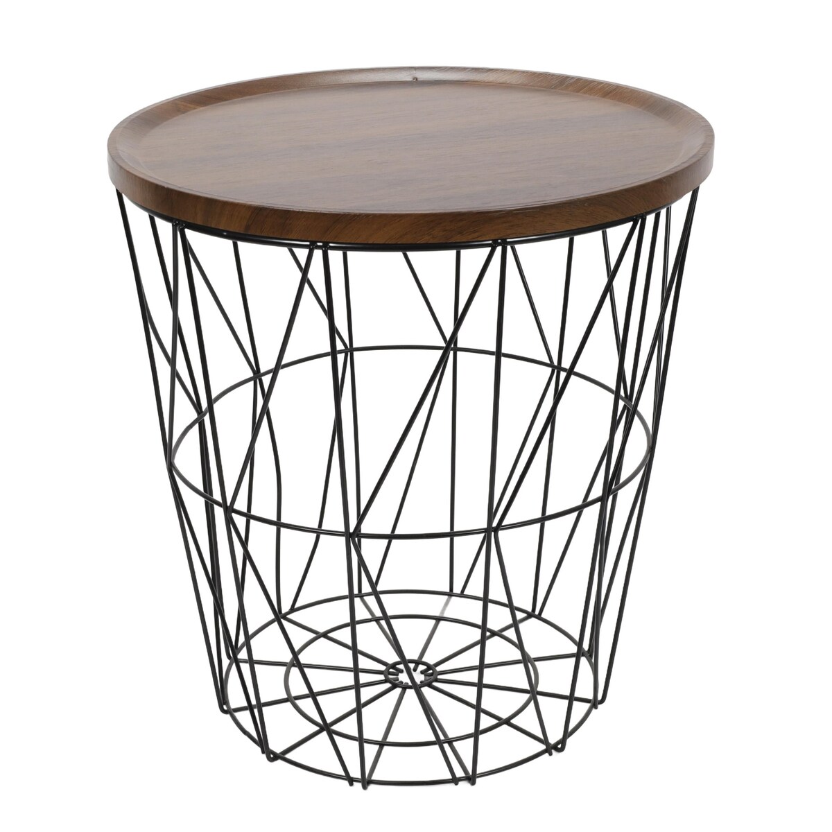 Stolik pomocniczy z koszem, 37 x 39 cm