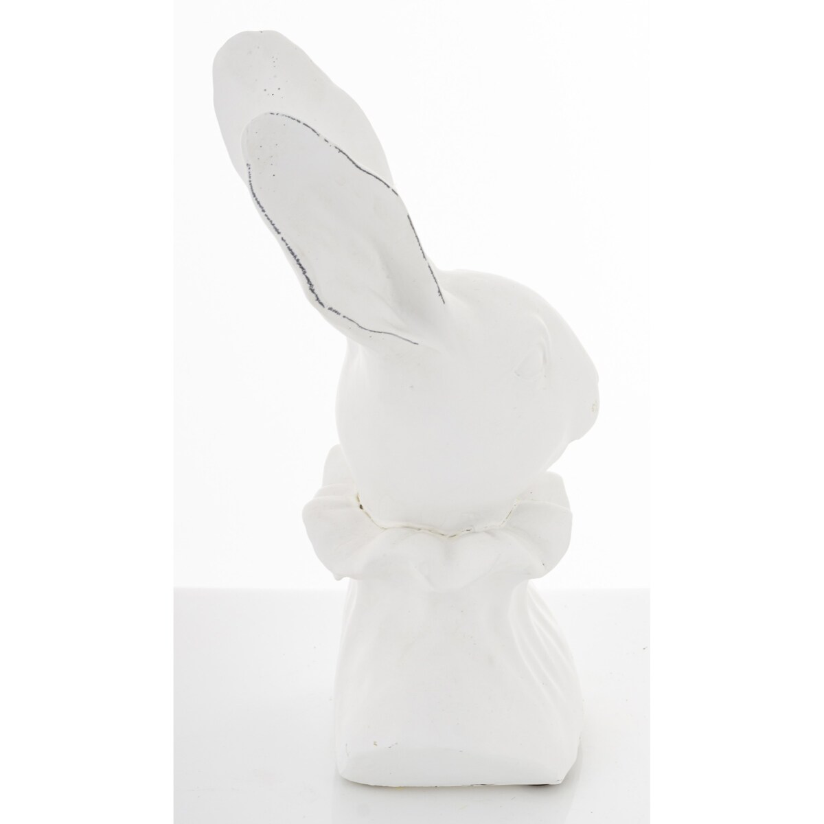 Figurka - popiersie królika 27,5x15x10 cm TORACE - VI biały