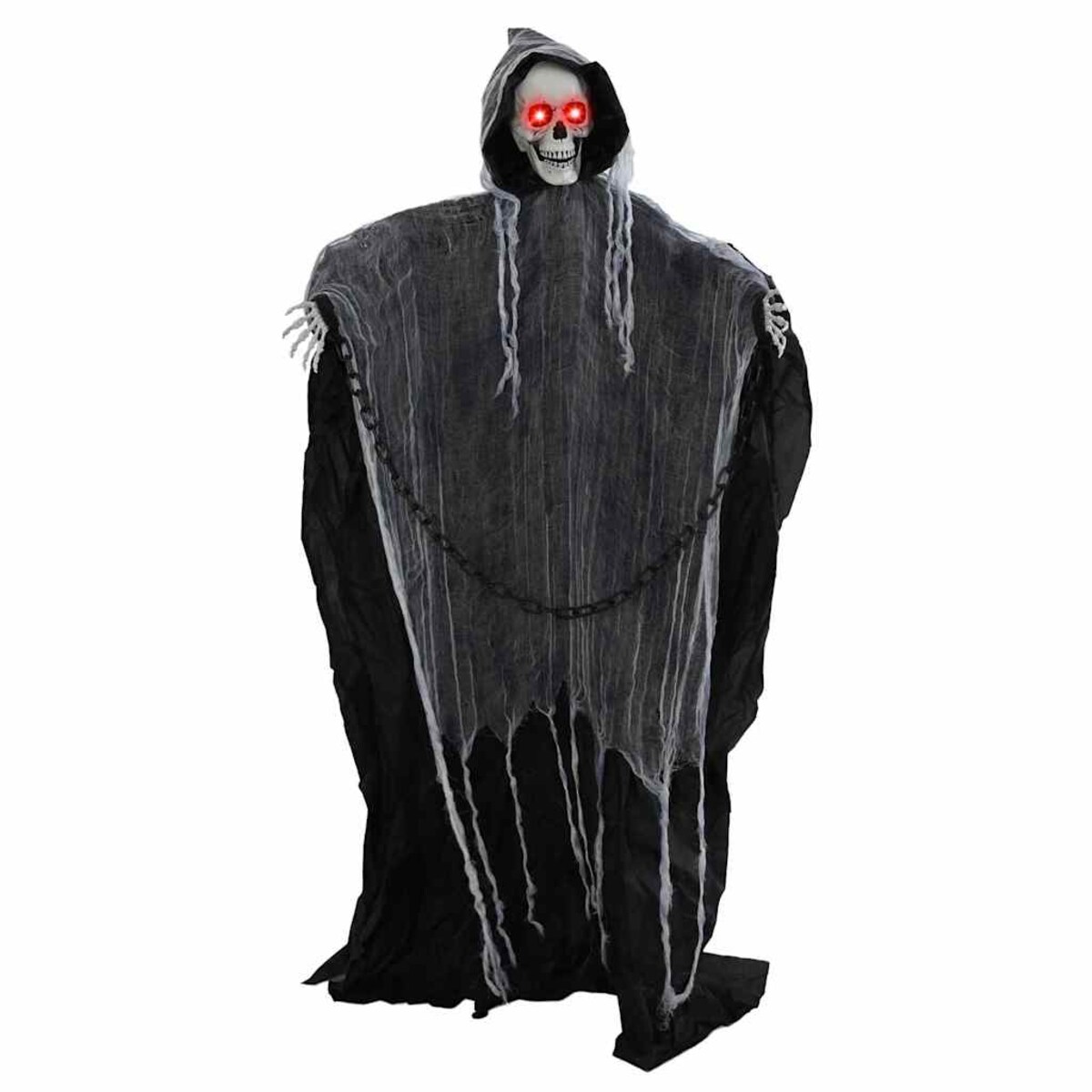 vidaXL Halloween Grim Reaper Czarny 60 x 60 x 155 cm Poliester