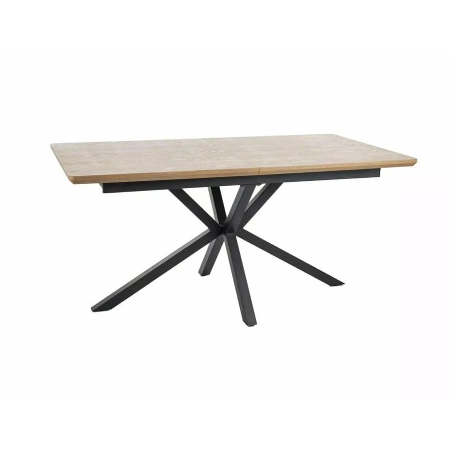 Stół rozkładany LOGAN 160(200)x90 dąb/czarny mat