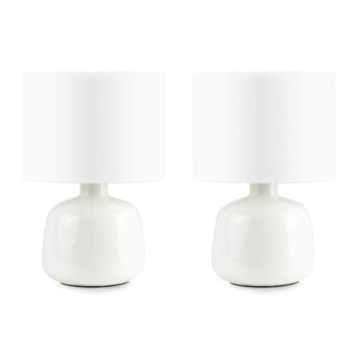 KONSIMO STIVUS Nowoczesna lampka nocna 2szt kolor biały