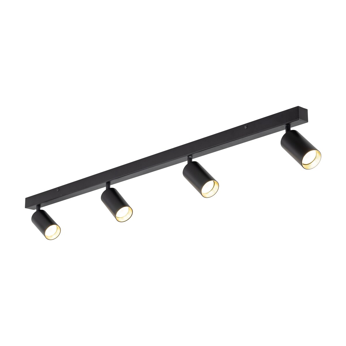 Lampa sufitowa spot TK Lighting AMIS BLACK 4 czarno-złota 4xGU10 127 cm
