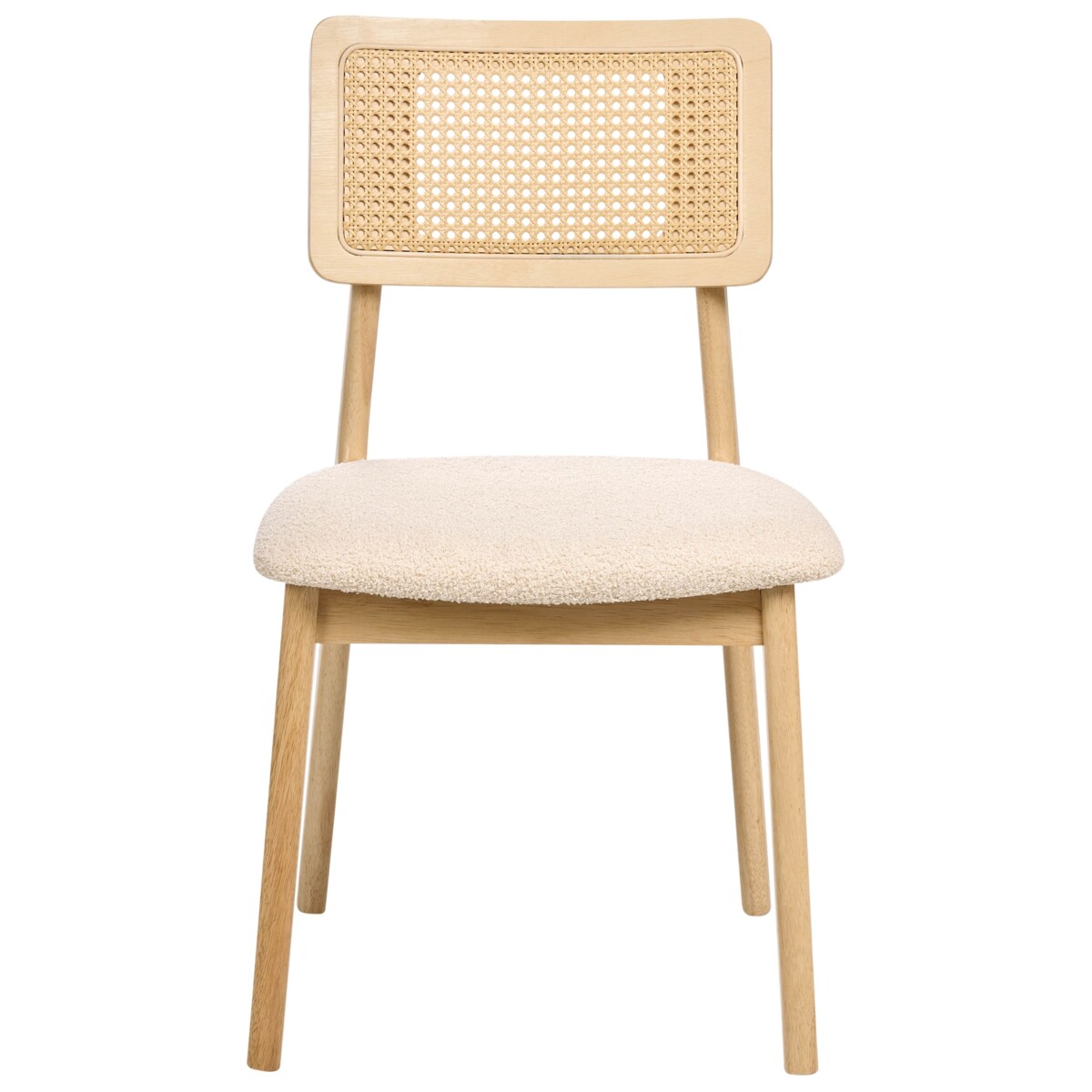 Zestaw 2 krzeseł do jadalni EMBAR Drewno Jasnobrązowy