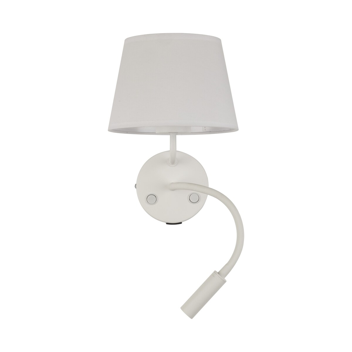 Kinkiet do czytania z USB MAJA WHITE TK Lighting biały, ruchome światło E27/G9 do sypialni i biura