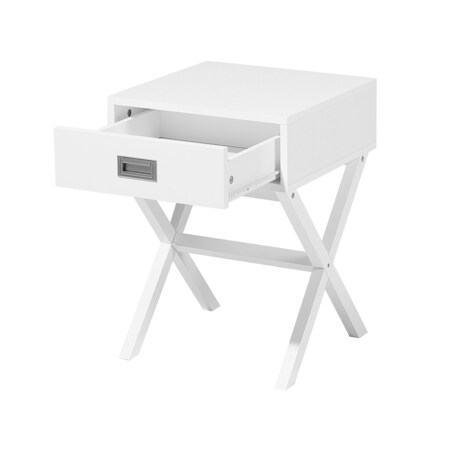 Stolik pomocniczy biały MONROE